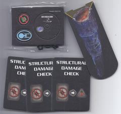 Star Trek Attack Wing: Doomsday Machine Token + Constellation + 3x Structural Damage card